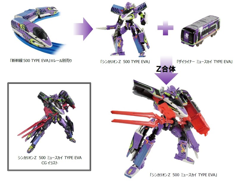 株式会社タカラトミー　プラレール「新幹線変形ロボ シンカリオンＺ 500 ミュースカイ TYPE EVA」 ２０２１年１２月４日（土）発売