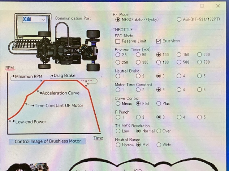 KYOSHO RC BLOG　I.C.S.セッティングのスロットル編を紹介します。週刊ミニッツ12月13日号