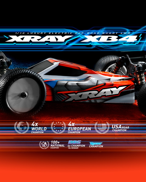 XRAY　XRAY XB4’22 詳細製品ページ公開