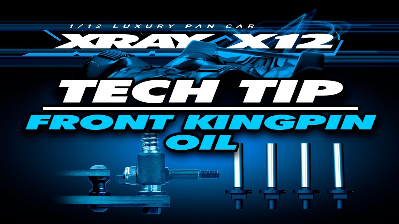 XRAY Official Youtube Channel  XRAY X12’22 – Tech Tip – Front kingpin oil