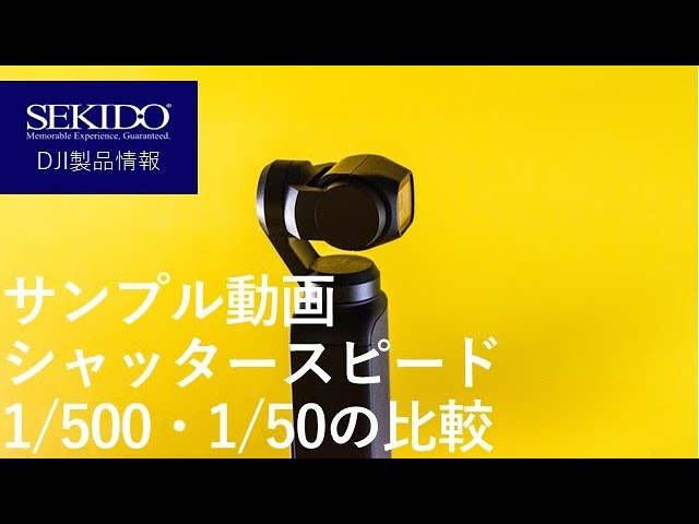 株式会社セキド公式チャンネル　サンプル動画・シャッタースピード別の比較【セキド公式】