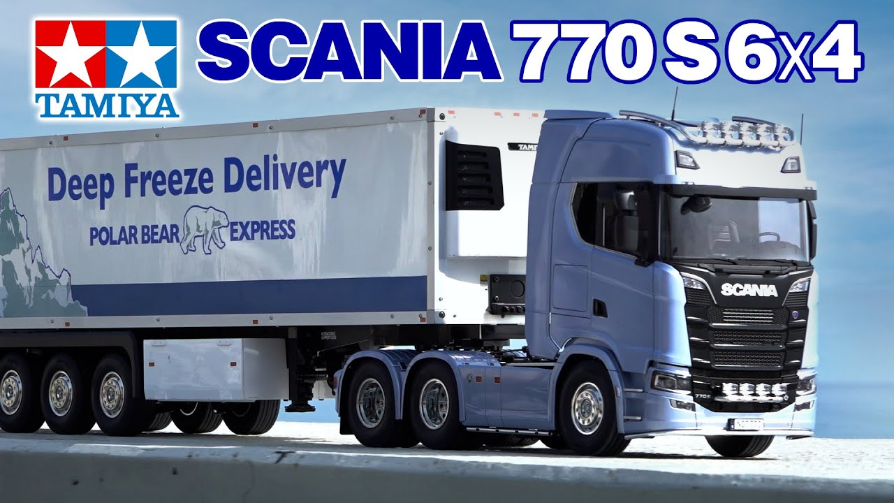 TAMIYA INC Youtube Channel  　TAMIYA 1/14 R/C Scania 770 S 6×4 タミヤ スカニア 770 S 6×4 フルオペレーションセット