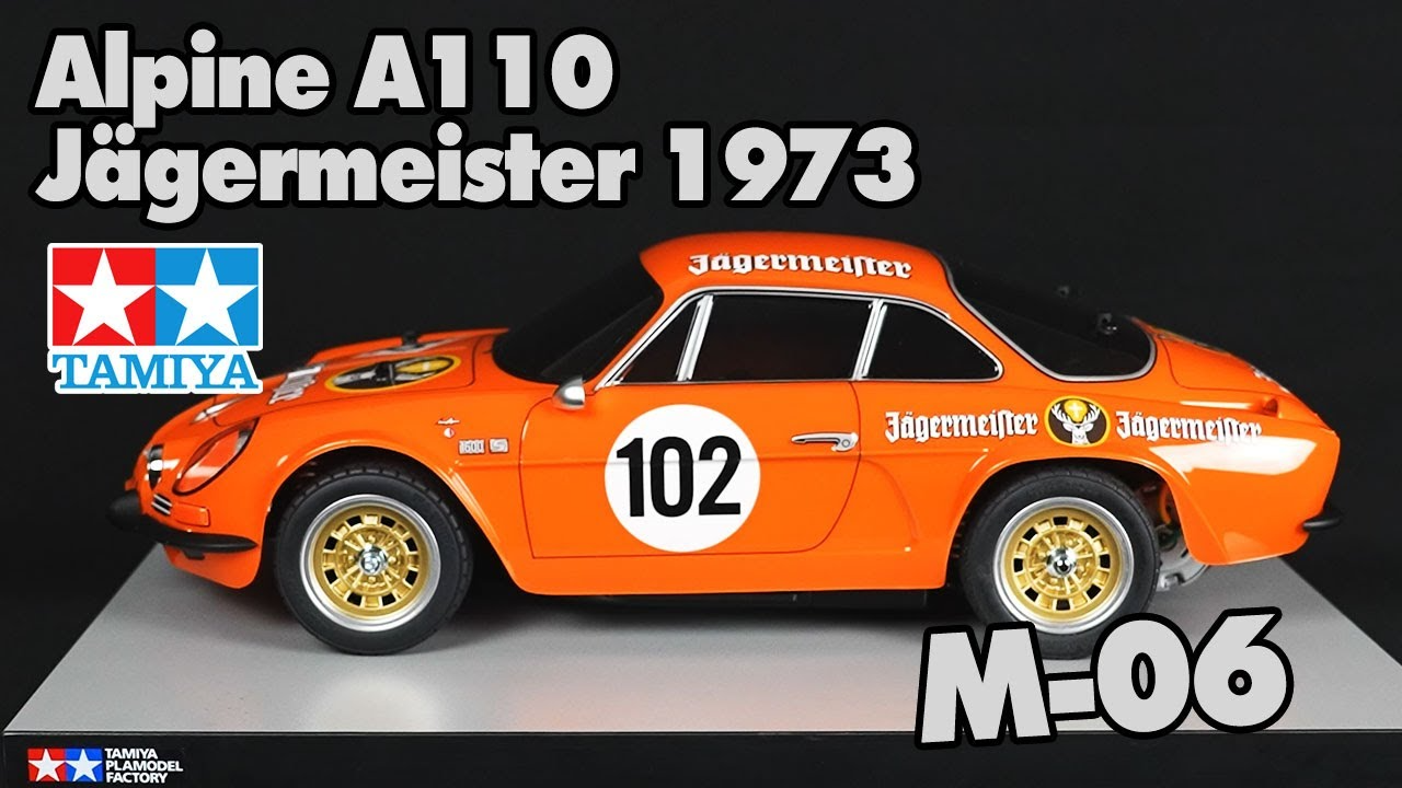 TAMIYA USA Youtube Channel 　Tamiya 58708 Alpine A110 Jägermeister 1973 (M-06)