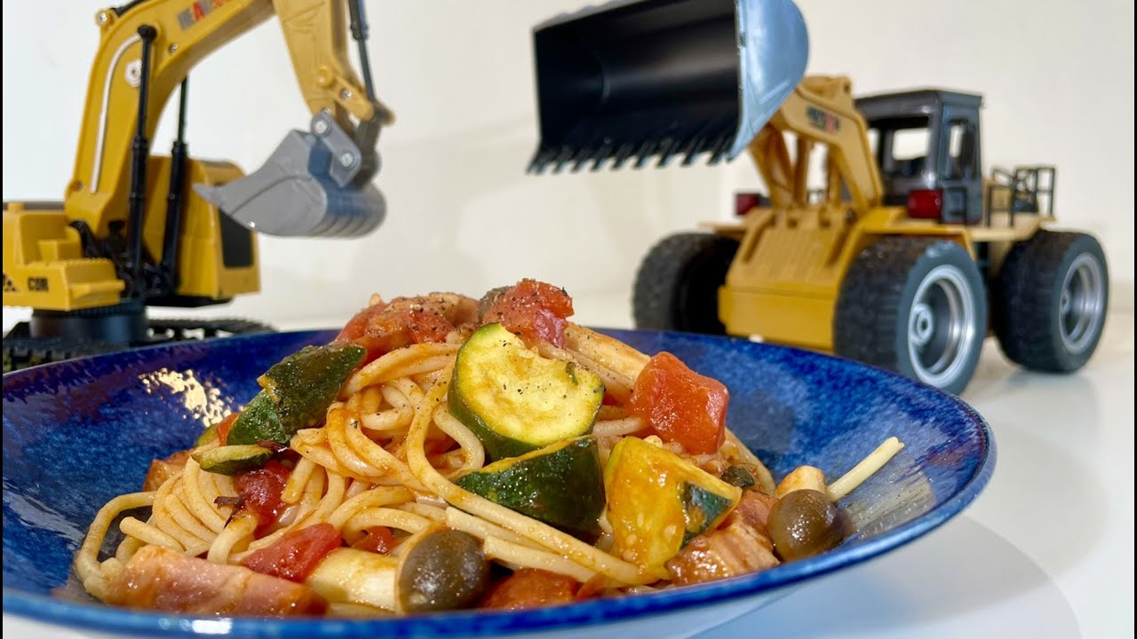 ラジコン料理☆らじくっく☆Radio Control Cooking Channel　ラジコンだけで「トマトパスタ」を作った末路【ラジコン料理】