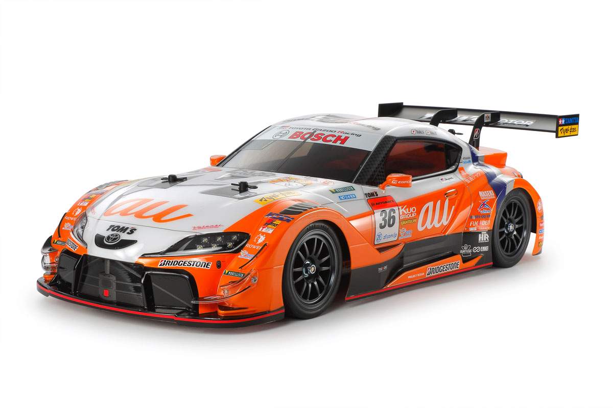 TAMIYA USA 　NEW R/C PRODUCT ANNOUNCEMENT「Toyota GR Supra GT500 as a 1/10 R/C model assembly kit based on the TT-02 chassis」