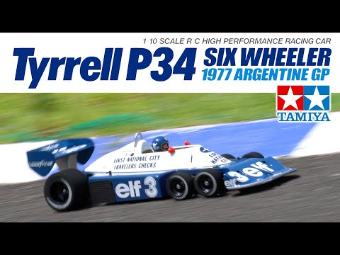 TAMIYA INC Youtube Channel  　TAMIYA Tyrrell P34 SIX WHEELER 1977 ARGENTINE GP タイレルP34 1977 アルゼンチンGP