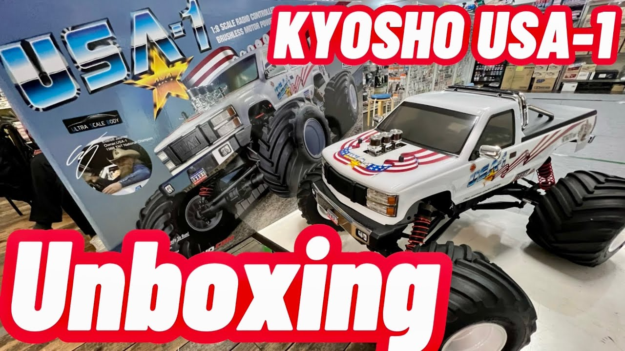 すだぴょんRCチャンネル　【Ｕ・Ｓ・Ａ！】京商USA-1 VE開封【Ｕ・Ｓ・Ａ！】1/8ビッグモンスタートラック　KYOSHO