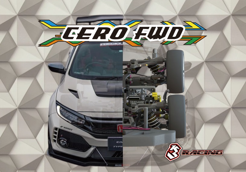 3Racing 新型ツーリングカー「CERO ULTRA TOURING CAR」にFWDコンバージョンキットが登場