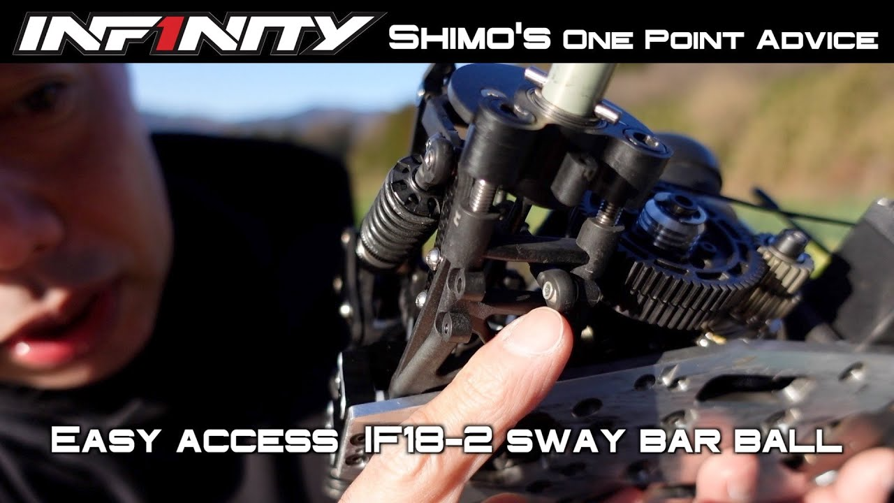 INFINITY RACING TEAM YouTube　【Shimo’s One Point Advice】IF18-2 Rear sway bar ball access