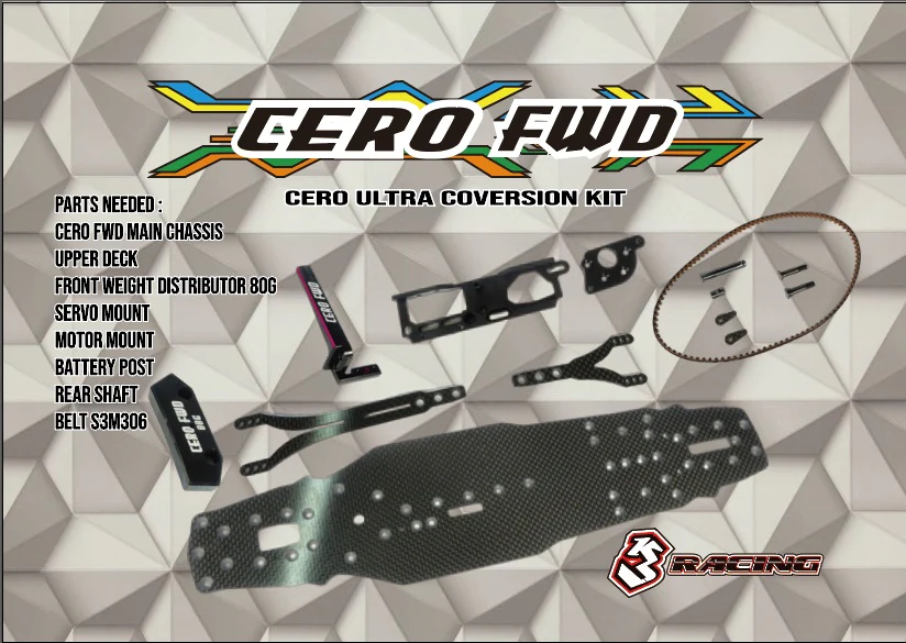 3racing CERO FWDコンバージョンパーツセット他各種入荷！【 RD2入荷商品紹介】