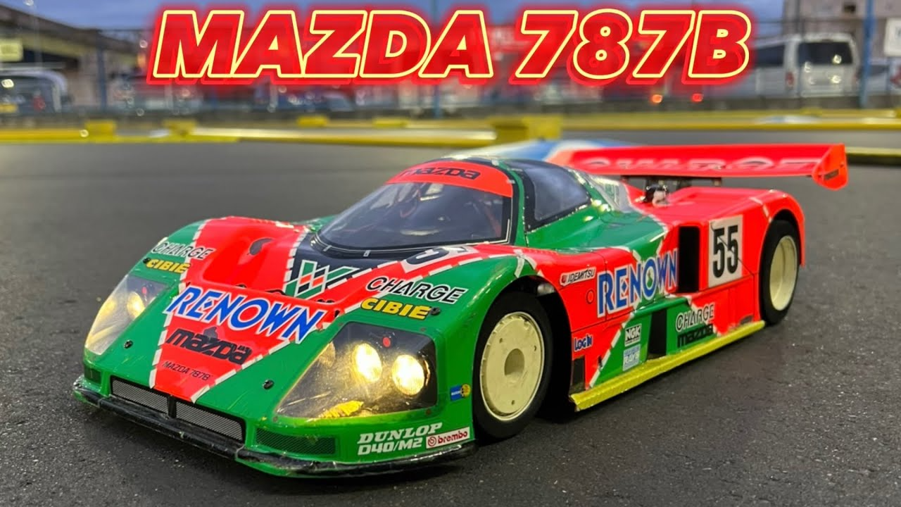 すだぴょんRCチャンネル　タミヤCカー・マツダ787B 電飾＆サウンドシステム装備　タミヤRC＆富士モータースポーツミュージアム展示