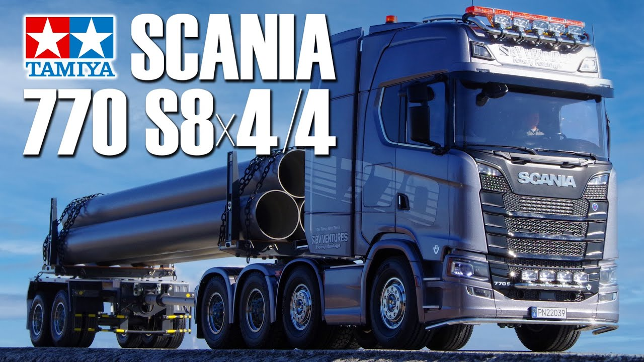 TAMIYA INC Youtube Channel TAMIYA 1/14 R/C TRACTOR TRUCK SCANIA 770 S 8×4/4 タミヤ スカニア 770 S 8×4/4