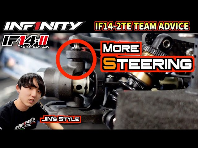 INFINITY RACING TEAM YouTube　【IF14-2TE】STEERING BLOCK SPACER by JIN SAWADA【TEAM ADVICE】