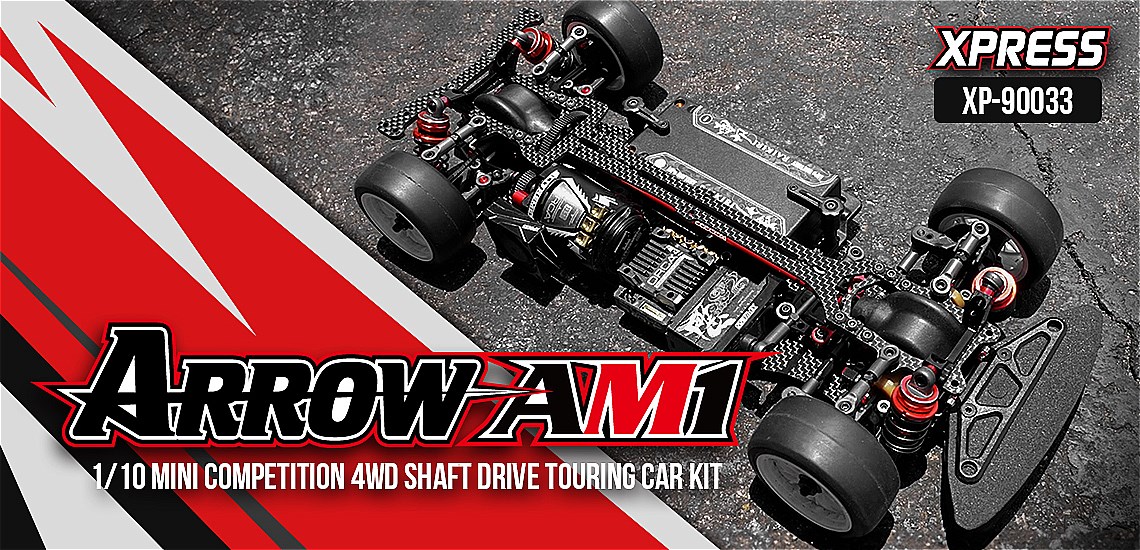 XPRESS　Arrow AM1 1/10 Mini Competition 4WD Shaft Drive Touring Carを発表