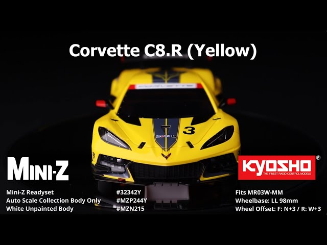 KYOSHO CORPORATION KYOSHO MINI-Z RWD CHEVROLET® CORVETTE® C8.R Yellow