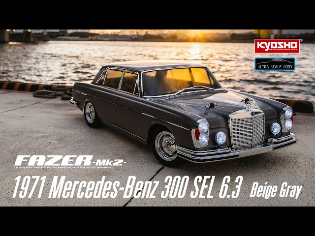 KYOSHO CORPORATION   KYOSHO FAZER Mk2 FZ02-L Series readyset 1971 Mercedes-Benz 300 SEL 6.3 Beige Gray