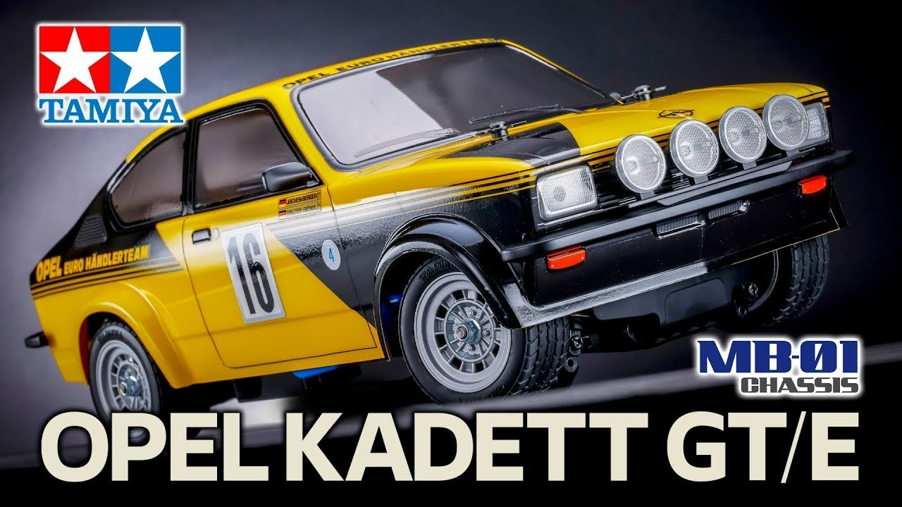 TAMIYA INC Youtube Channel 　Tamiya 58729 Opel Kadett GT/E – MB-01 Chassis