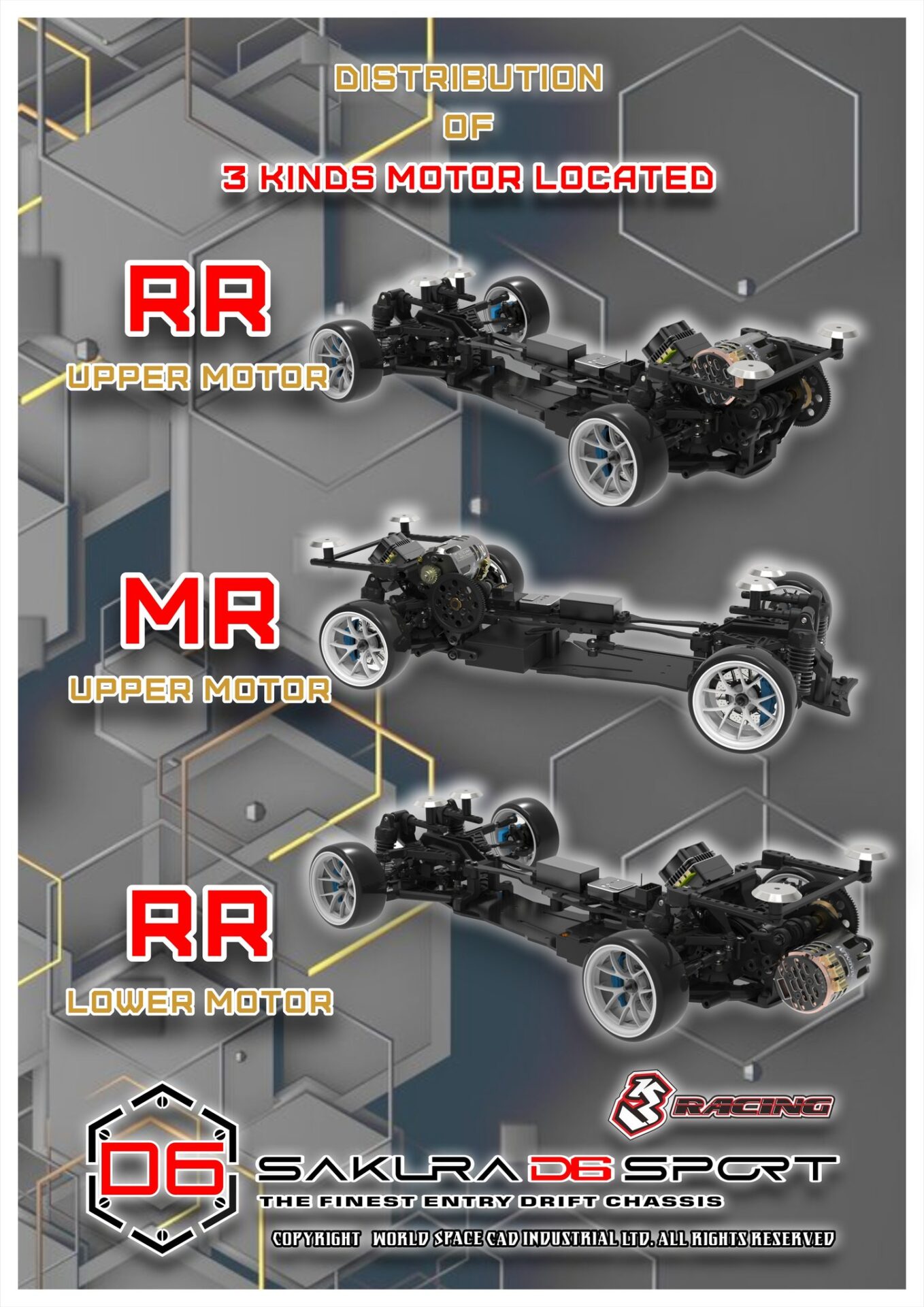 3Racing　新型ドリフトカー「SAKURA D6 SPORT」詳細を追加発表