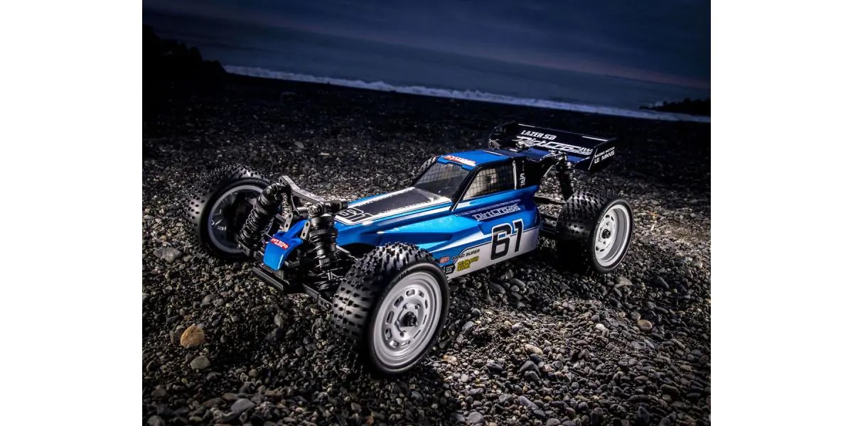 京商株式会社　1/10 EP 4WD バギー 組立てキット レーザーSB ダートクロス4WD 製品ページを公開