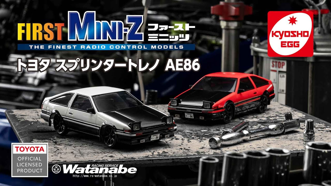 KYOSHO CORPORATION 　【京商エッグ】First Mini-Z トヨタ スプリンタートレノ AE86 カーボンボンネット仕様